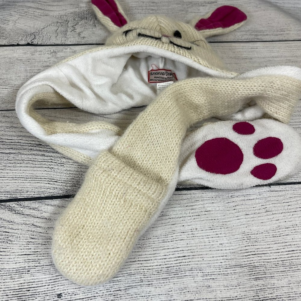 Nirvana Designs Bunny Hatscarf Small 1-4 YO - Picture 5 of 13
